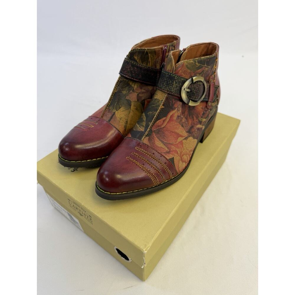NWT L'Artiste by‎ Spring Step Georgiana-Rose Black Multi EU 37 US 6.5/7